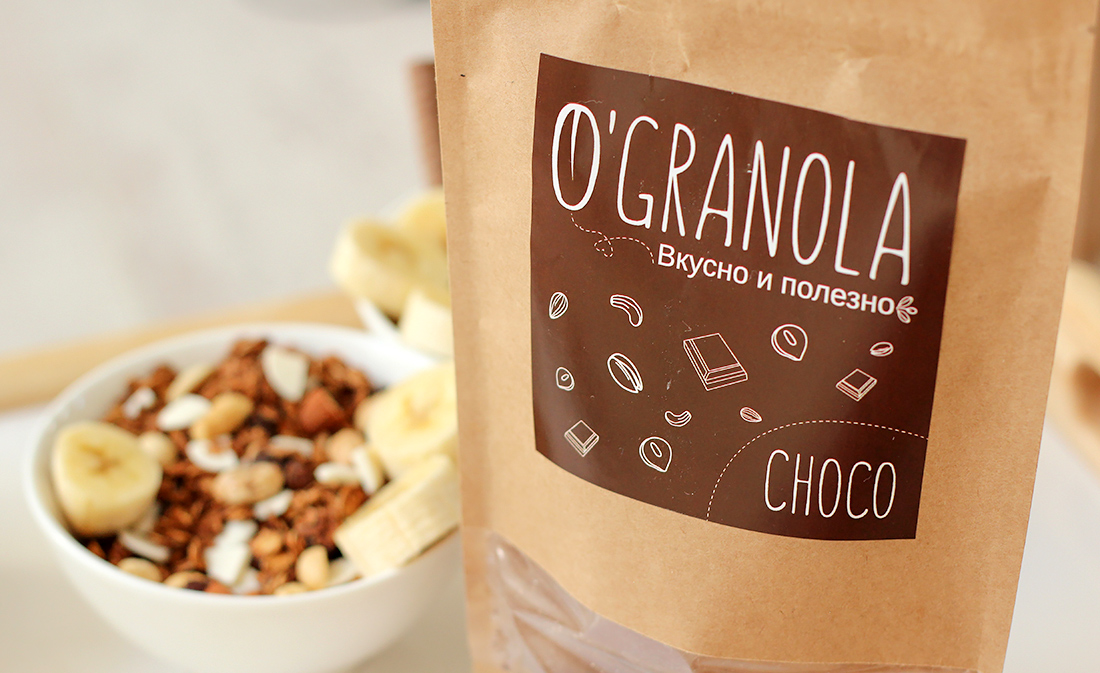Шоколадная натуральная гранола O'Granola